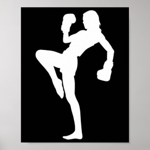 Boxing Men's Kickboxer Women's Boxing Kickboxing Poster