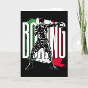 Boxing , Mexican Flag Card