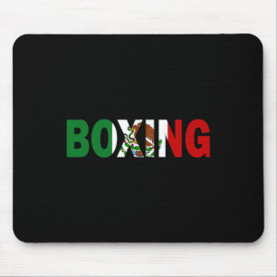 Boxing Mexico Flag  Mouse Pad