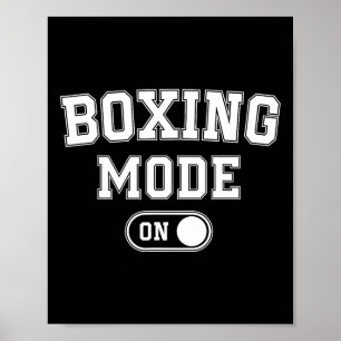 Boxing Mode On Funny Boxer Gift Fighter Coach Trai Poster