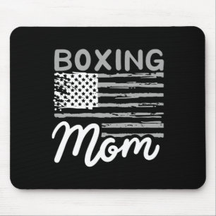 Boxing Mom Boxing Mother Kickboxing Mommy Mama Mot Mouse Pad