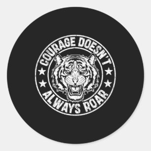 Boxing Motivational Courage Empowerment  Classic Round Sticker