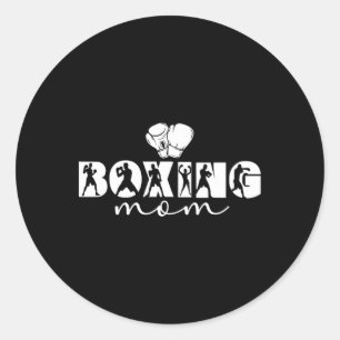 Boxing Mum Boxing Mother Proud Boxing Mama Classic Round Sticker