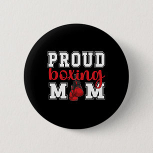 Boxing Mum Proud Boxing Mama Boxing Mother  6 Cm Round Badge