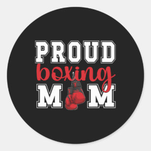 Boxing Mum Proud Boxing Mama Boxing Mother  Classic Round Sticker