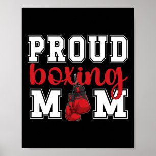 Boxing Mum Proud Boxing Mama Boxing Mother Poster