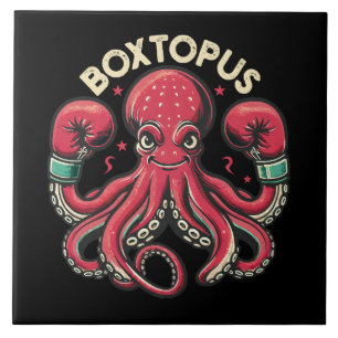 Boxing Octopus - Boxtopus Ceramic Tile