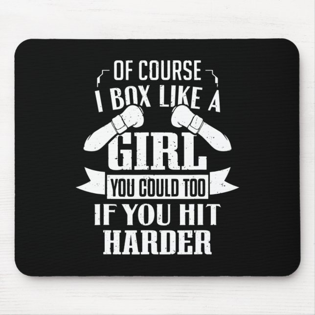 Boxing Outfit For Boxer Boxing Gloves  Mouse Pad (Front)