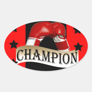 BOXING OVAL STICKER