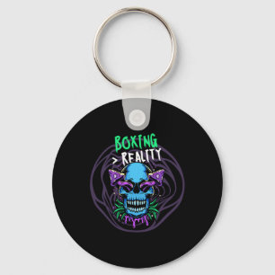 Boxing Over Reality Fight Training Victory Spirit Key Ring