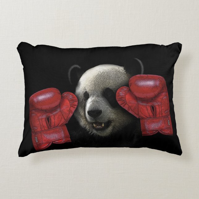 Boxing panda decorative cushion (Front)