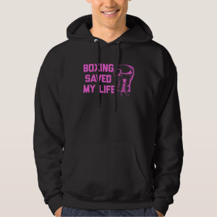 Boxing Pink Gloves Saved my Life Hoodie