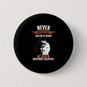 Boxing Player Fan Boxer Combat Sports Kickboxing O 6 Cm Round Badge