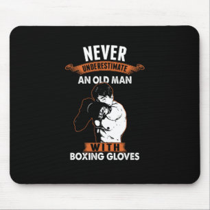 Boxing Player Fan Boxer Comt Sports Kickboxing Old Mouse Pad