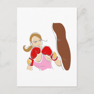 boxing postcard