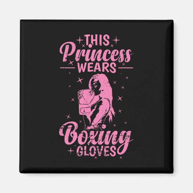 Boxing Princess  Magnet (Front)
