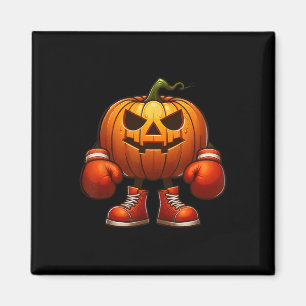 Boxing Pumpkin Halloween Magnet