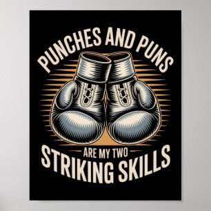 Boxing Pun Meme – Two Striking Skills In One Boxin Poster