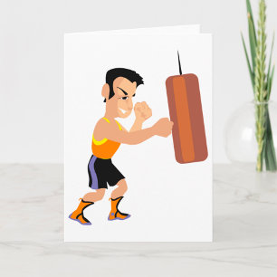 Boxing Punching Bag Greeting Cards