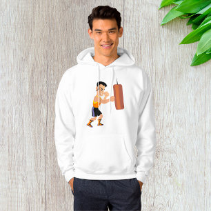 Boxing Punching Bag Mens Hoodie