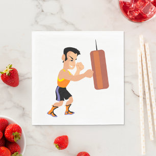Boxing Punching Bag  Napkin