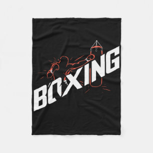 Boxing Punching Byg Boxing Kickboxing Boxing Lover Fleece Blanket