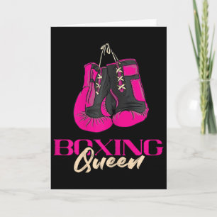 Boxing Queen Kickboxer Kickboxing Boxing Gloves Bo Card