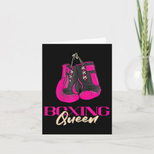 Boxing Queen Kickboxer Kickboxing Boxing Gloves Bo Card