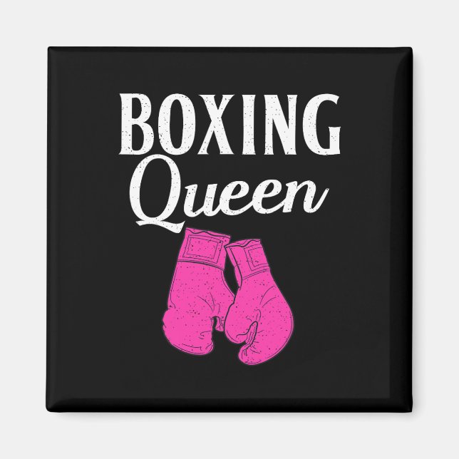 Boxing Queen Sport Fighting Boxer  Magnet (Front)