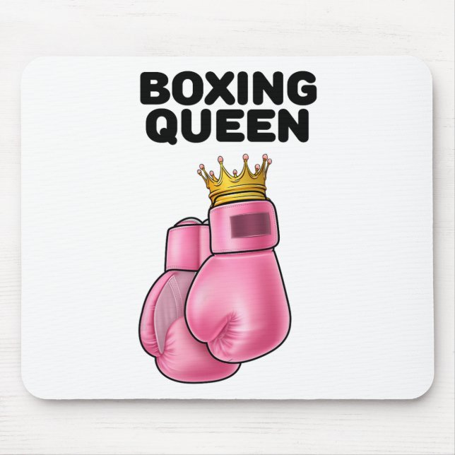 Boxing Queen Womens Boxing Girls Boxer Boxing 1  Mouse Pad (Front)