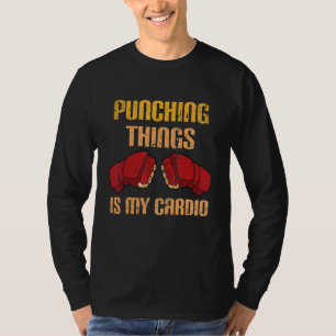 Boxing Quote And Vintage Boxer Boxing Gloves Desig T-Shirt