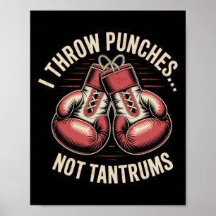 Boxing Quote Meme Strong Punches Zero Drama Punch  Poster