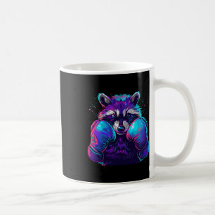 Boxing Raccoon With Boxing Gloves Kickboxing Funny Coffee Mug