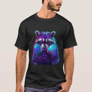 Boxing Raccoon With Boxing Gloves Kickboxing Funny T-Shirt