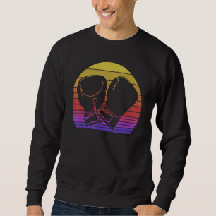 Boxing Retro All Day Bae Women Boxing Sports Love Sweatshirt