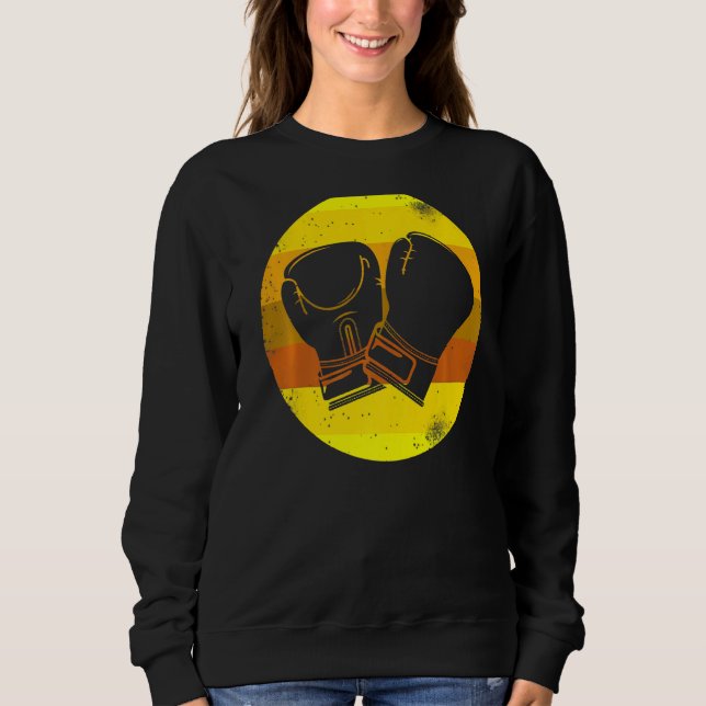 Boxing Retro All Day Bae  Women Boxing Sports Love Sweatshirt (Front)