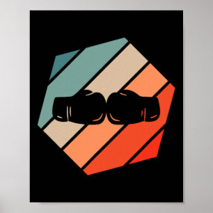 Boxing Retro Style Vintage Poster