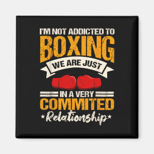 Boxing Ring Gloves Boxer Sport Coach Trainee Magnet