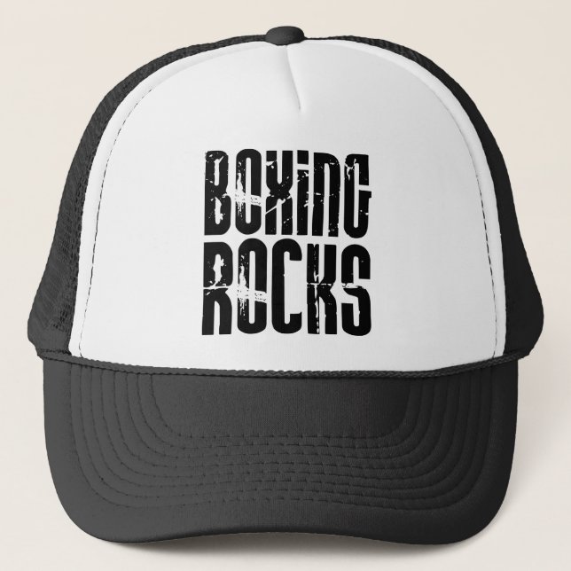 Boxing Rocks Trucker Hat (Front)