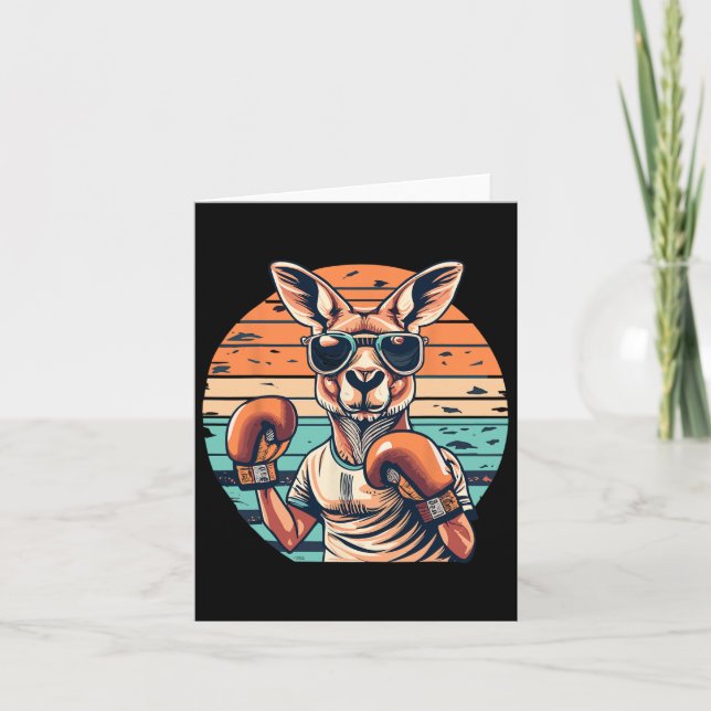 Boxing Roger Australian Kangaroo Boxing Boxer Kang Card (Front)