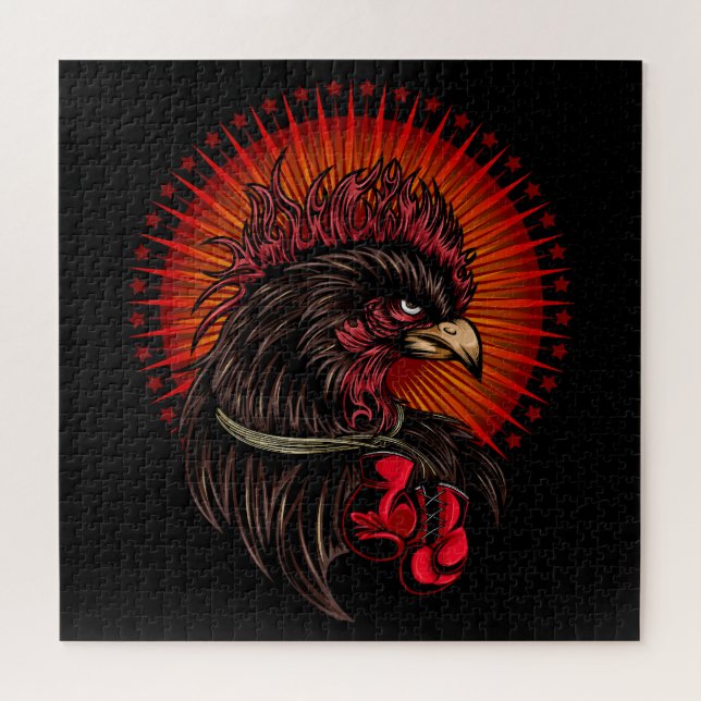 Boxing Rooster Jigsaw Puzzle (Horizontal)
