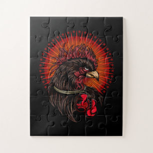 Boxing Rooster Jigsaw Puzzle