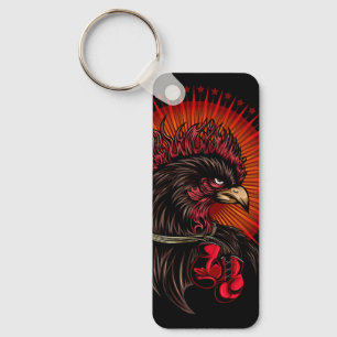 Boxing Rooster Key Ring