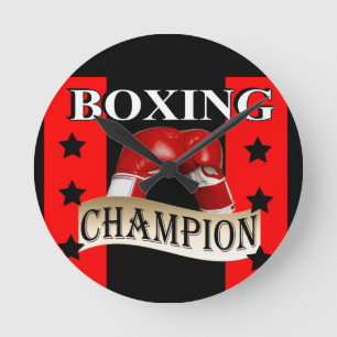 Boxing Round Clock