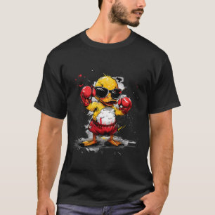Boxing Rubber Duck Boxing Gloves Kickboxing Funny T-Shirt