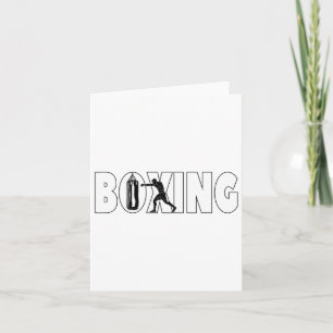 Boxing Sandbag Boxer For Men Boys Card