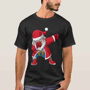 Boxing Santa Claus Boxer Boxing Christmas Men Boys T-Shirt