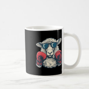 Boxing Sheep Lamb Boxing Gloves Kickboxing Funny B Coffee Mug