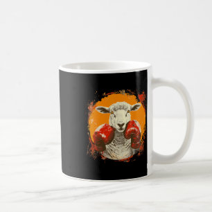 Boxing Sheep With Boxing Gloves Kickboxing Funny B Coffee Mug