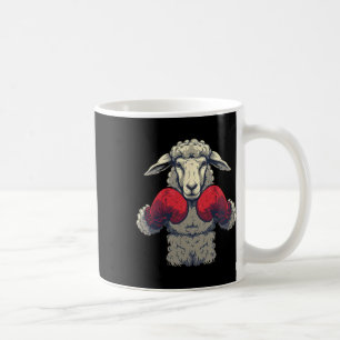 Boxing Sheep With Boxing Gloves Kickboxing Funny B Coffee Mug